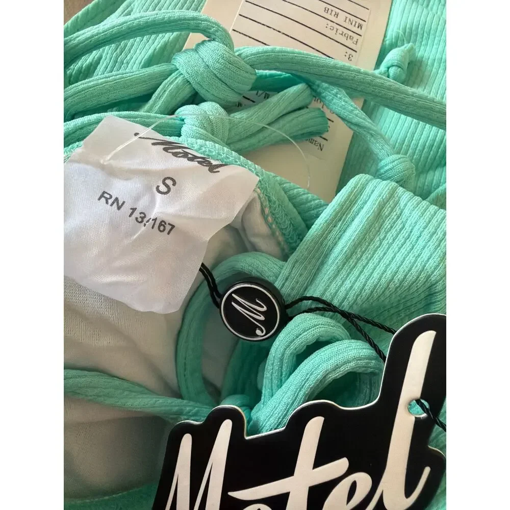 $80 NWT Motel Makana one-piece swimsuit mint green size small